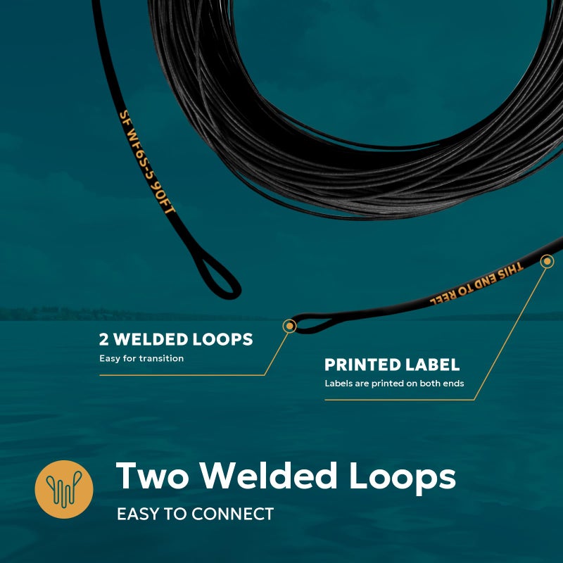 SF Full Sinking Fly Fishing Line Weight Forward Taper Fly Line for Freshwater WF9S 90FT IPS5 - Image 5